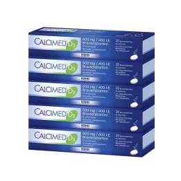 CALCIMED D3 600 mg/400 I.E. kihisevad tabletid, 100 tk