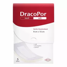 DRACOPOR Haavaside 8x15 cm steriilne, 5 tk