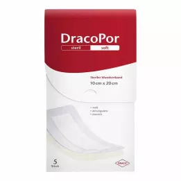 DRACOPOR Haavaside 10x20 cm steriilne, 5 tk