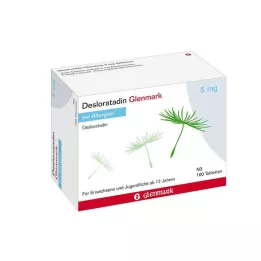 DESLORATADIN Glenmark 5 mg tabletid, 100 tk