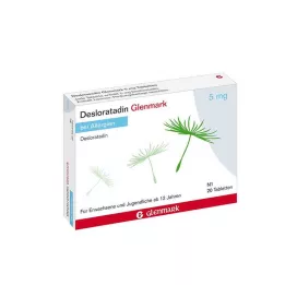 DESLORATADIN Glenmark 5 mg tabletid, 20 tk