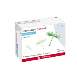 DESLORATADIN Glenmark 5 mg tabletid, 50 tk