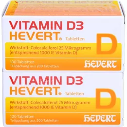 VITAMIN D3 HEVERT tabletid, 200 tk