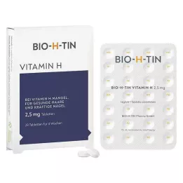 BIO-H-TIN Vitamiin H 2,5 mg 4 nädalaks tabletid, 28 tk