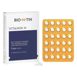 BIO-H-TIN Vitamiin H 5 mg 2 kuud tabletid, 30 tk