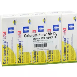 CALCIUM DURA Vit D3 BRAUSE 1200 mg/800, st 50 tk