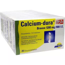CALCIUM DURA Vit D3 kihisev 1200 mg/800 I.E., 120 tk
