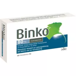 BINKO 80 mg kilega kaetud tabletid, 60 tk
