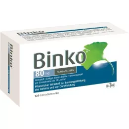 BINKO 80 mg kilega kaetud tabletid, 120 tk