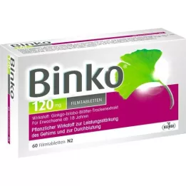 BINKO 120 mg kilega kaetud tabletid, 60 tk