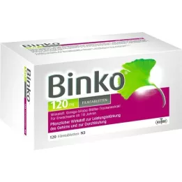 BINKO 120 mg kilega kaetud tabletid, 120 tk
