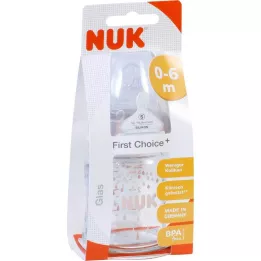 NUK First valik Plus klaas Baby Bold 120ml koos joogiveega, 1 tk
