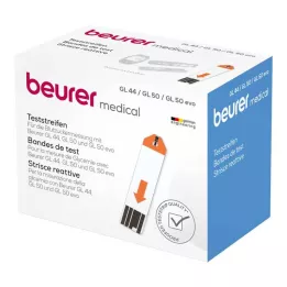 BEURER GL44/GL50 veresuhkru testribad, 100 tk