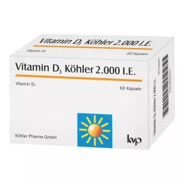 VITAMIN D3 KÖHLER 2000 RÜ kapslid, 60 tk