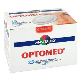 Optomed silmakompress isekleepuv steriilne, 25 tk