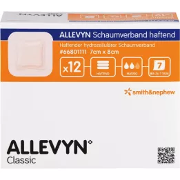 ALLEVYN vahtplaaster 7x8 cm liim, 12 tk