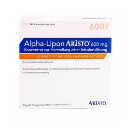 ALPHA LIPON Aristo 600 mg infusioonilahuse kontsentraat, 5x24 ml