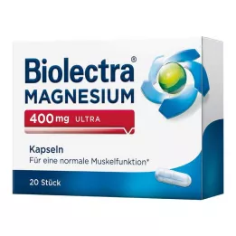 BIOLECTRA Magneesium 400 mg ultrakapslid, 20 tk