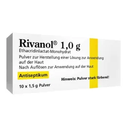 Rivanol 1,0 g pulber, 10 tk