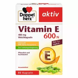DOPPELHERZ Vitamiin E 600 N pehmekapslid, 80 tk