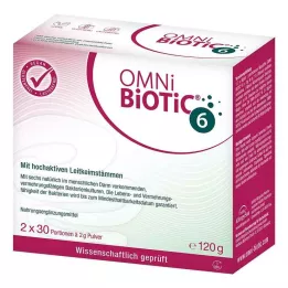 OMNI BiOTiC 6 pulbri topeltpakk, 2X60 g