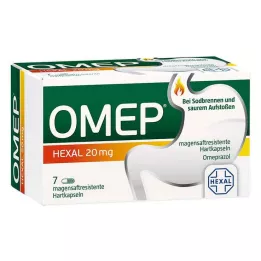 OMEP HEXAL 20 mg gastroresistentsed kõvakapslid, 7 tk