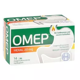 OMEP HEXAL 20 mg mao -resistentsed kõvakapslid, 14 tk
