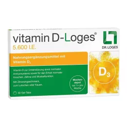 VITAMIN D-LOGES 5600 RÜ nädalased närimistabletid, 30 tk