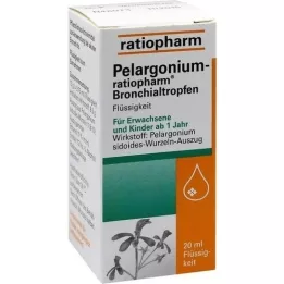 PELARGONIUM-RATIOPHARM bronhide tilgad, 20 ml
