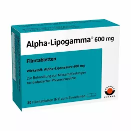 ALPHA-LIPOGAMMA 600 mg õhukese polümeerikattega tabletid, 30 tk
