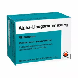 ALPHA-LIPOGAMMA 600 mg õhukese polümeerikattega tabletid, 60 tk