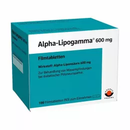 ALPHA-LIPOGAMMA 600 mg õhukese polümeerikattega tabletid, 100 tk