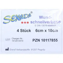 Senada haava kiirplaaster 6x10 cm, 4 tk