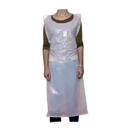 SCHÜRZE üks kord PE valge 140 cm Intelil, 10 tk