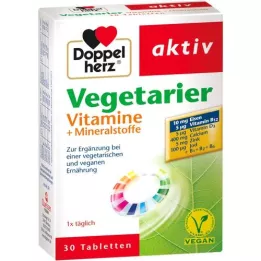DOPPELHERZ taimetoitlased vitamiinid+mineraalid aktiivsed, 30 tk