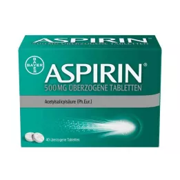 ASPIRIN 500 mg kaetud tabletid, 40 tk
