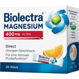 BIOLECTRA Magneesium 400 mg Ultra Direct Orange, 20 tk