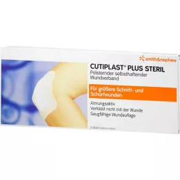 CUTIPLAST Pluss steriilne 10x24,8 cm side, 5 tk