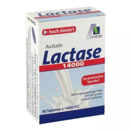 LACTASE 14 000 FCC tabletti jaoturis, 80 tk