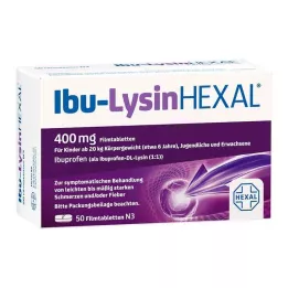 IBU-LYSINHEXAL Õhukese polümeerikattega tabletid, 50 tk