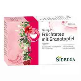 SIDROGA Wellnessi puuviljatee granaatõuna filtrikotiga, 20X2,0 g