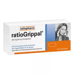 RATIOGRIPPAL 200 mg/30 mg õhukese polümeerikattega tabletid, 20 tk