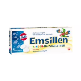 EMSILLEN Laste Kurgupastillid Vanill, 20 tk