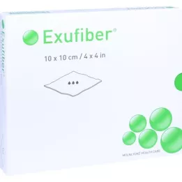 EXFIBER GEL-moodustavad kiudkiud kiud 10x10 cm, 10 tk