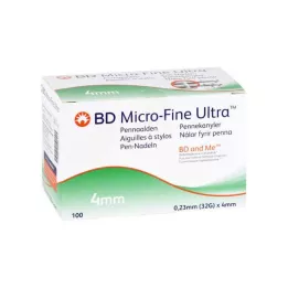 BD MICRO-FINE ULTRA Pliiatsi nõelad 0,23x4 mm, 100 tk