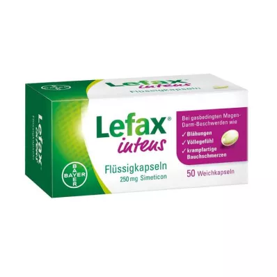 LEFAX intens vedelkapslid 250 mg simetikooni, 50 tk LEFAX intens vedelkapslid 250 mg simetikooni, 50 tk