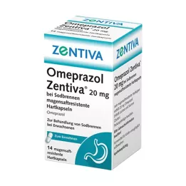 OMEPRAZOL Zentiva 20 mg kõrvetiste vastu, 14 tk