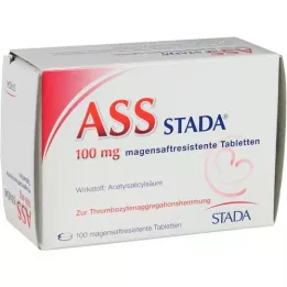 ASS STADA 100 mg mao -resistentsed tabletid, 100 tk