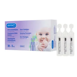 Alvita füsioloogilise soolalahuse ampullid, 30X5 ml