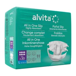 Alvita All-in-One inkontinentsipüksid maxi big night, 20 tk
